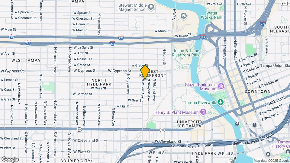 1206 W Lemon St Map and Location Details