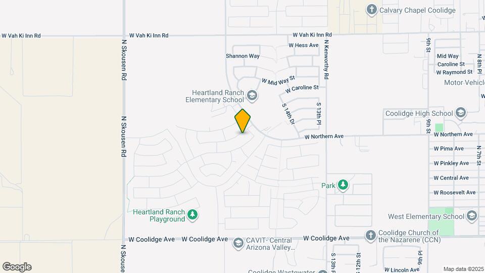 1733 W Pima Ave Map and Location Details