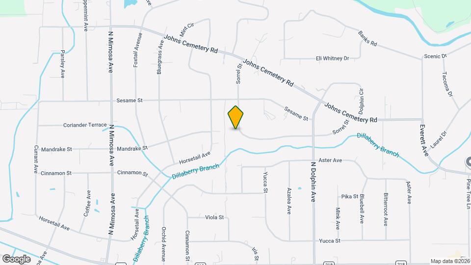 135 Sorrel St Map and Location Details