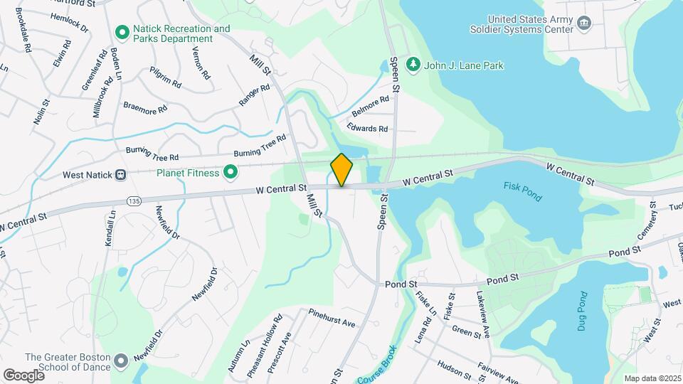 164 W Central St, Unit 2nd Floor Map and Location Details