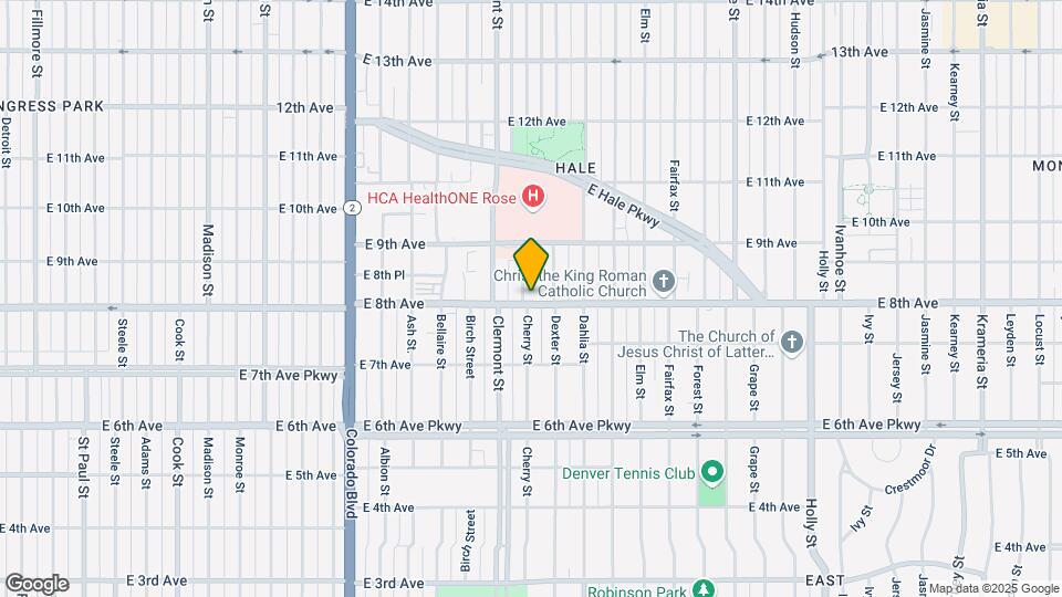 800 N Cherry St Mapa y Detalles de la Ubicación