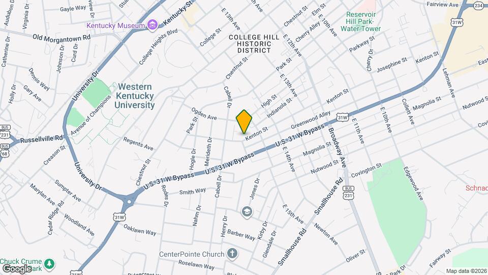 1527 Kenton St Map and Location Details