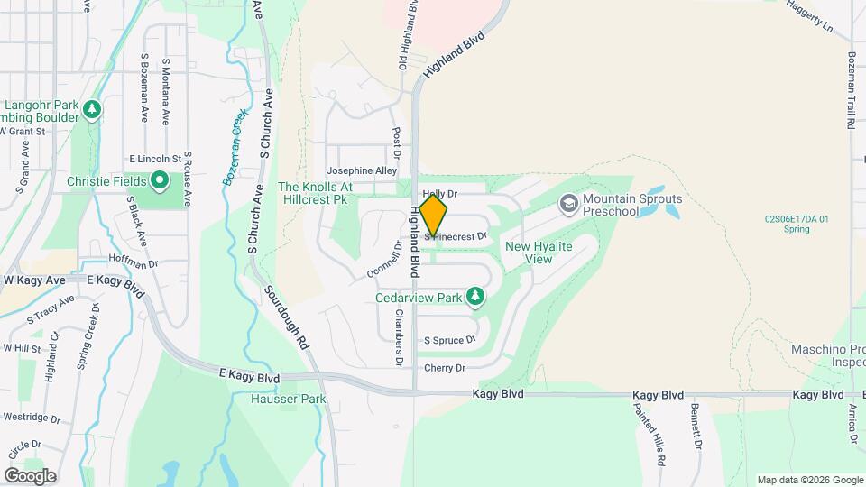 1116 S Pinecrest Dr Map and Location Details
