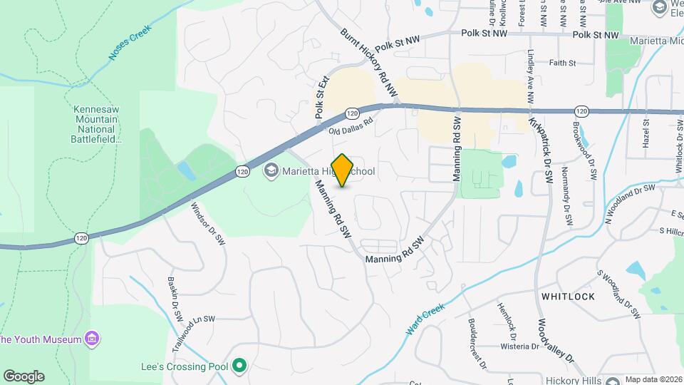 818 Manning Way SW Mapa y Detalles de la Ubicación