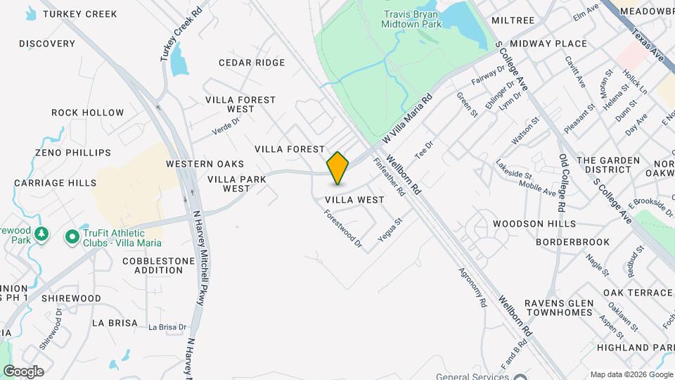 3 Bed, 1.5 Bath Townhome in Bryan for August Move In! Map and Location Details