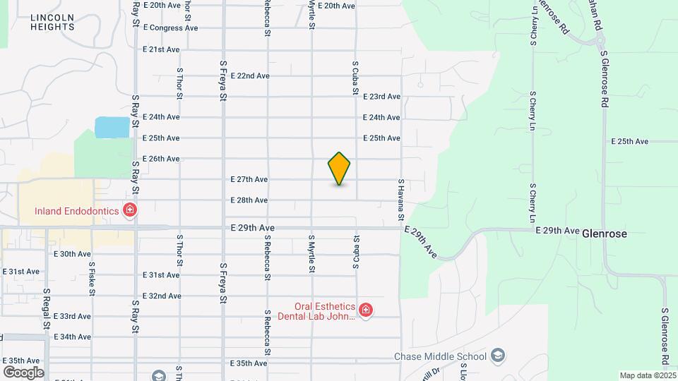 4107 E 28th Ave Map and Location Details