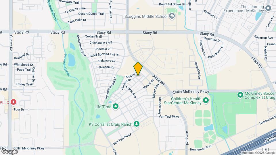 5905 Uplands Dr Map and Location Details
