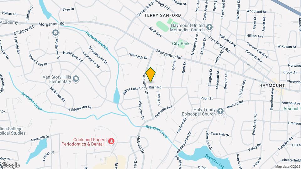708 Rush Rd Mapa y Detalles de la Ubicación