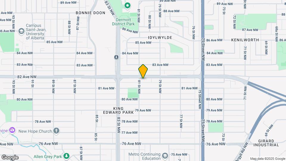 7941 82 Av NW Map and Location Details