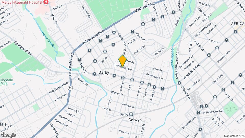 616 Greenway Ave Map and Location Details