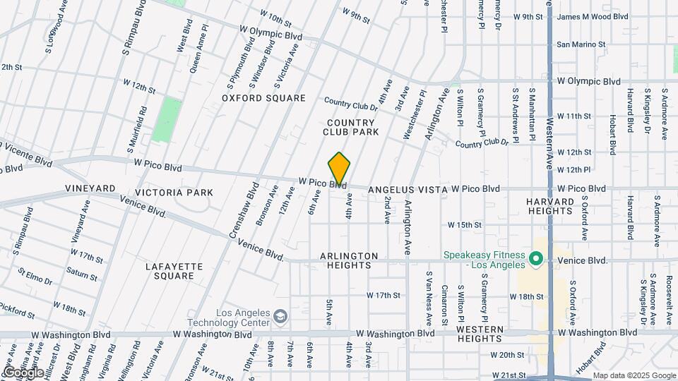 3714 Pico Blvd Map and Location Details