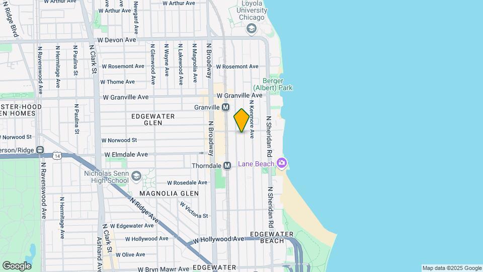1065 W Glenlake Ave-Unit -Unit 4 Map and Location Details