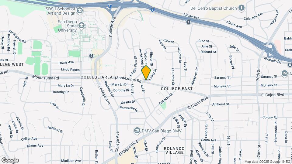 6334 Montezuma Rd Map and Location Details