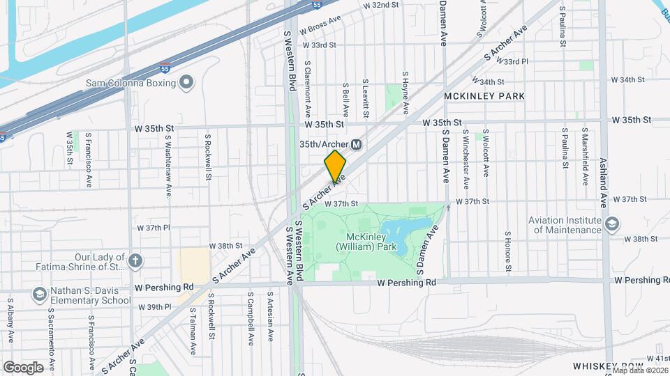 3651 S Archer Ave Map and Location Details