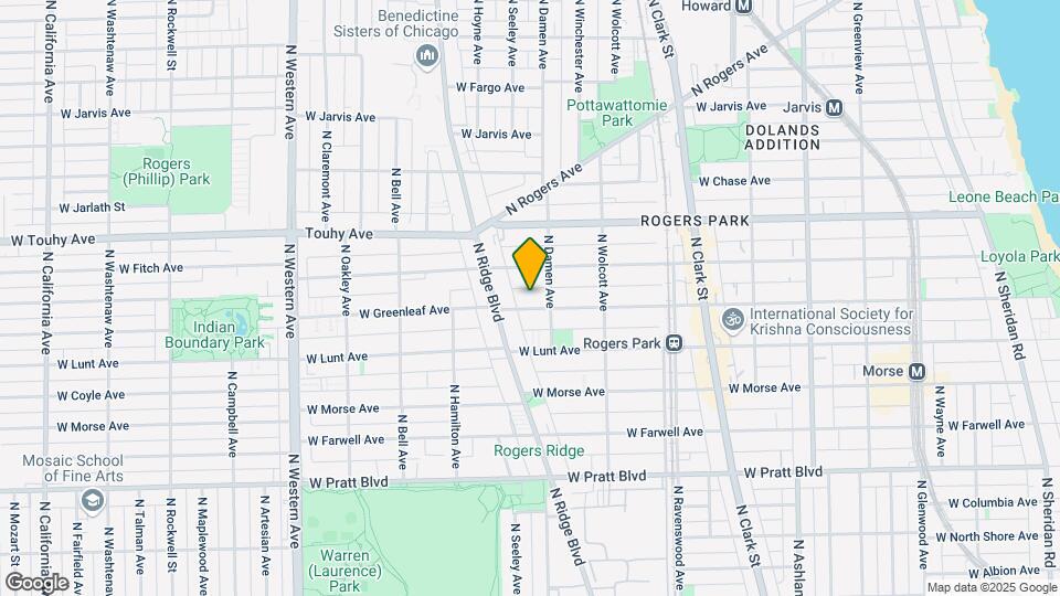 2016.5 W Greenleaf Ave Map and Location Details
