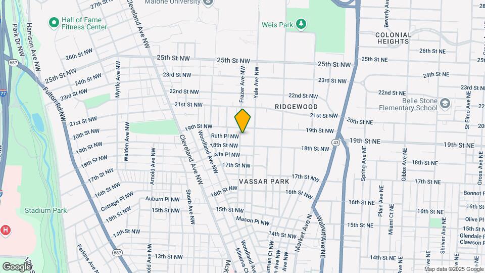 1818 Frazer Ave NW Map and Location Details
