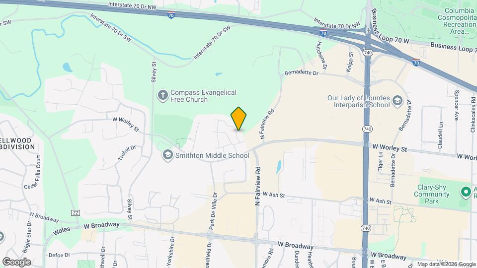 1606 Park De Ville Pl Map and Location Details