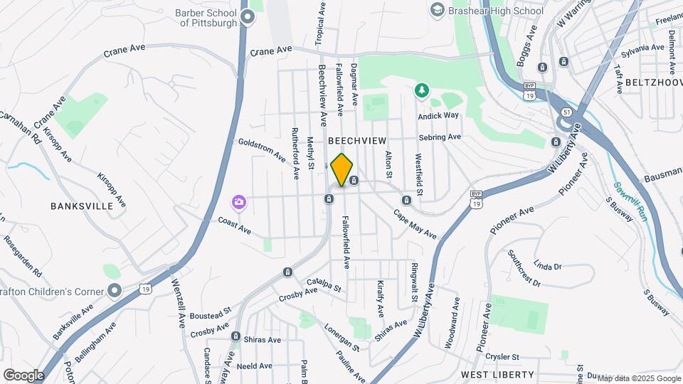 1556 Fallowfield Ave Map and Location Details