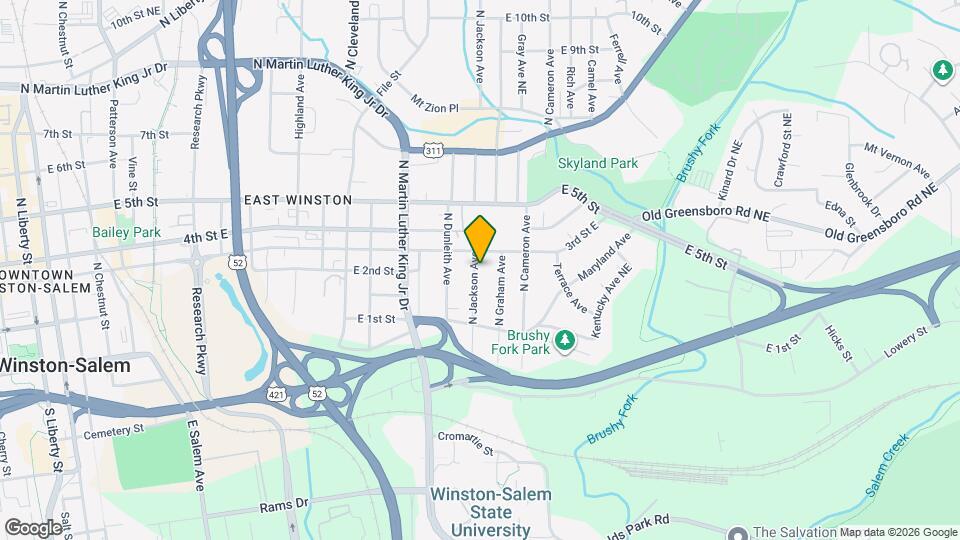 225 N Jackson Ave Mapa y Detalles de la Ubicación