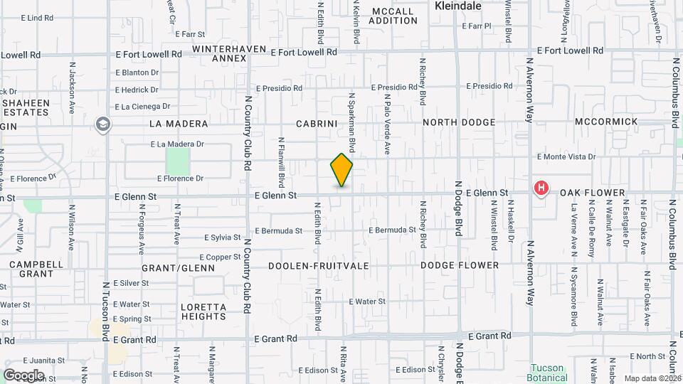 3329 E Glenn St Map and Location Details