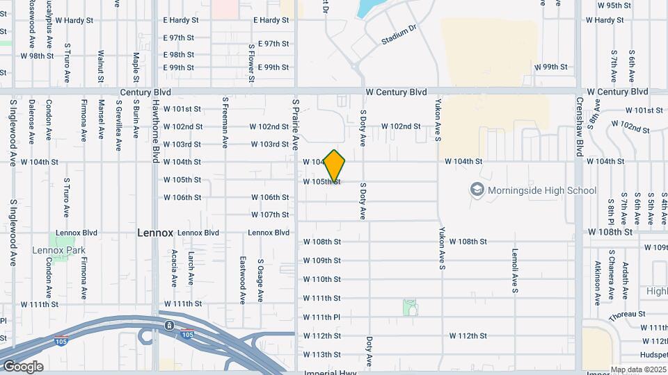 3848 W 105th St Map and Location Details