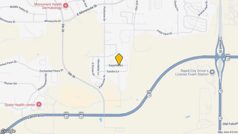 415 Sapphire Ln Map and Location Details