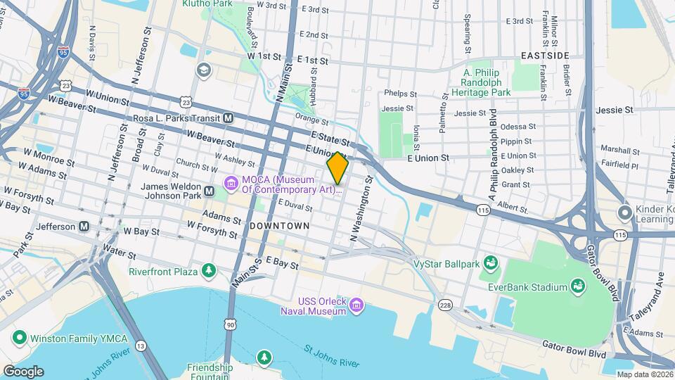 340 E Ashley St Map and Location Details