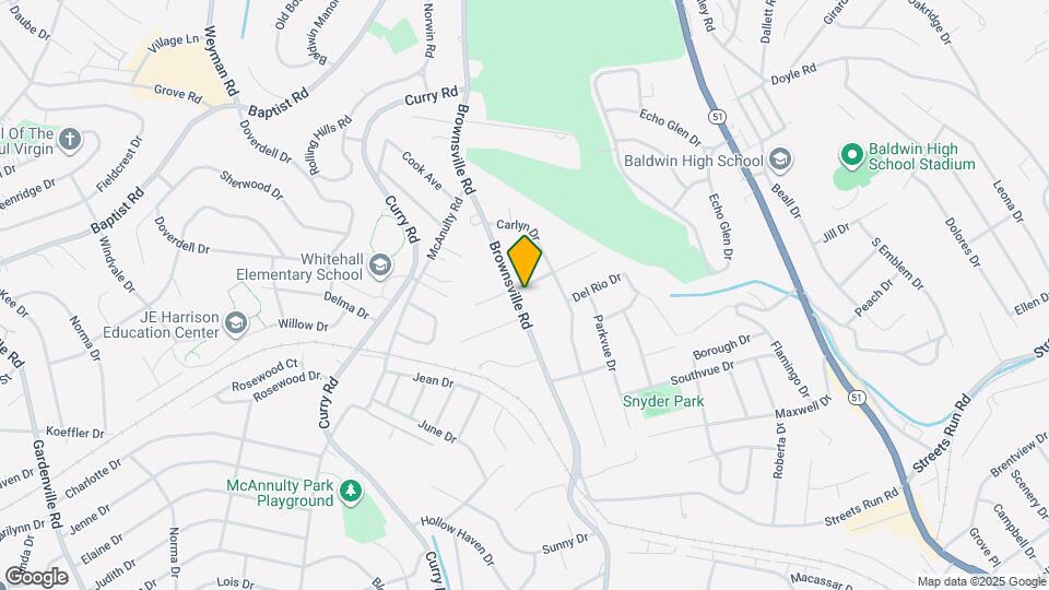 4915 Brownsville Rd Map and Location Details