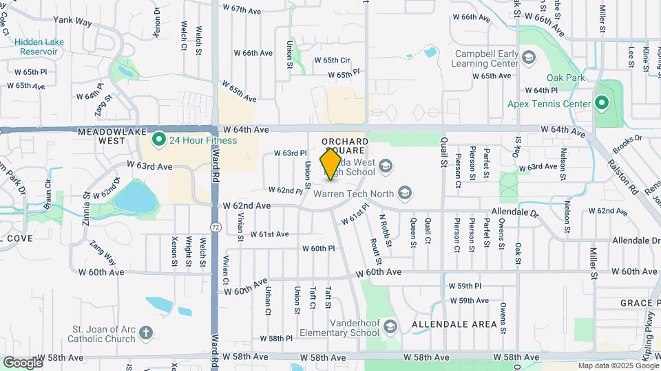 11931 W 62nd Pl Map and Location Details
