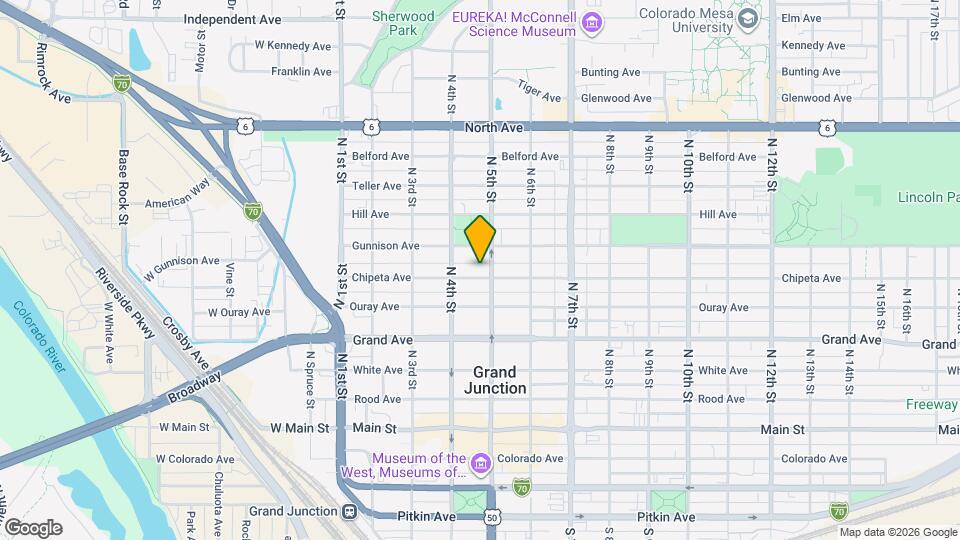 450 Chipeta Ave Map and Location Details