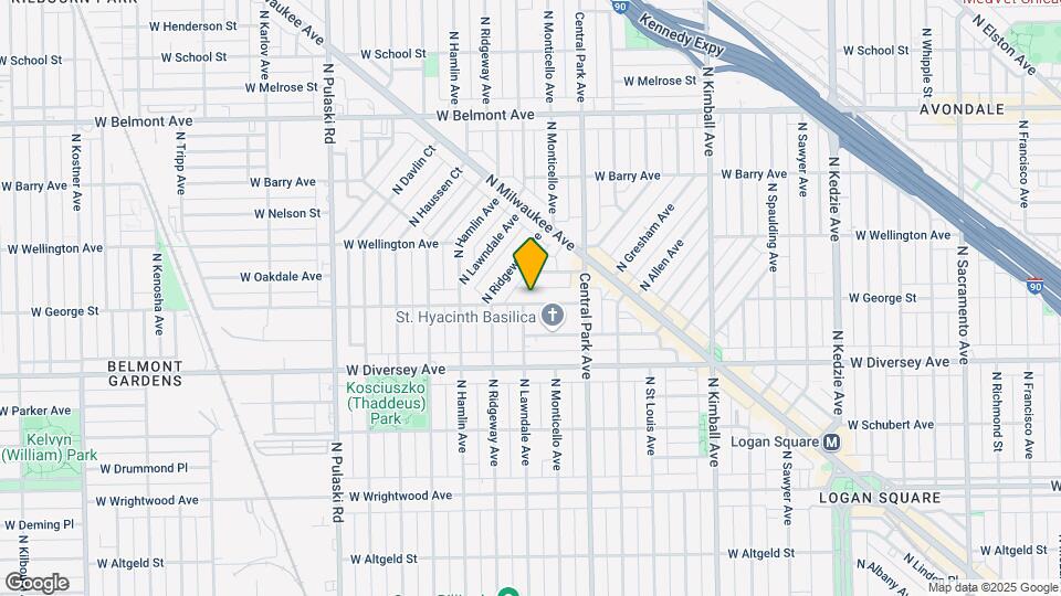 3656 W George St, Unit M02B Map and Location Details