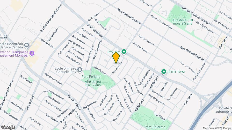 8733-8739A Dufrost Rue Map and Location Details