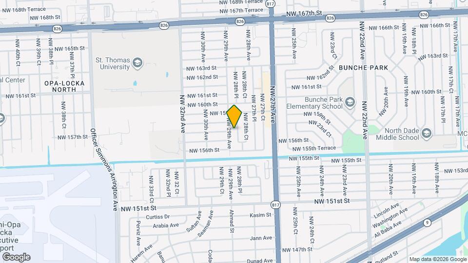 15720 NW 28th Pl Map and Location Details