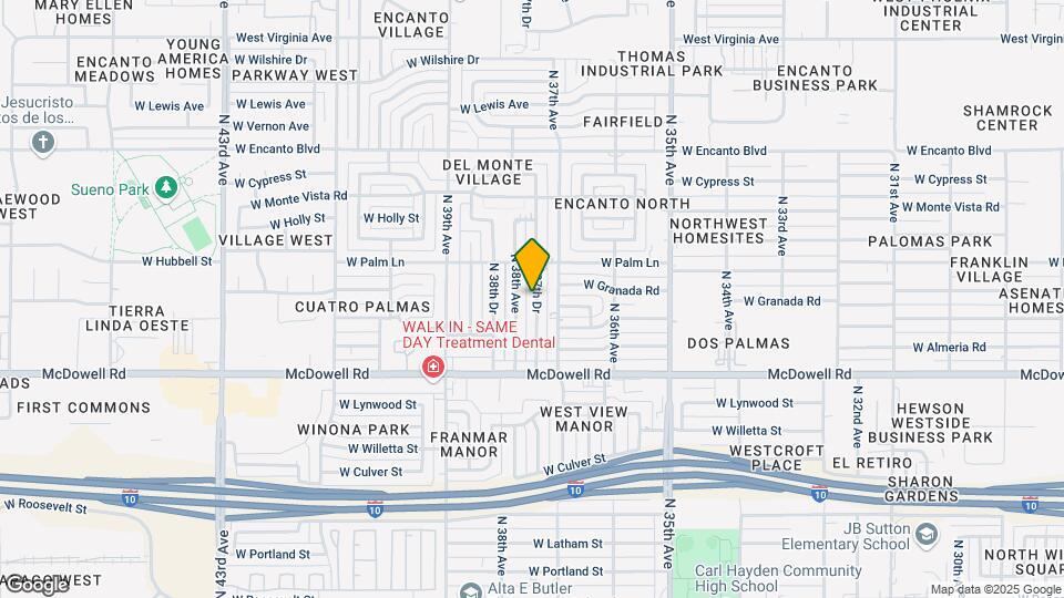 1816 N 37th Dr Map and Location Details