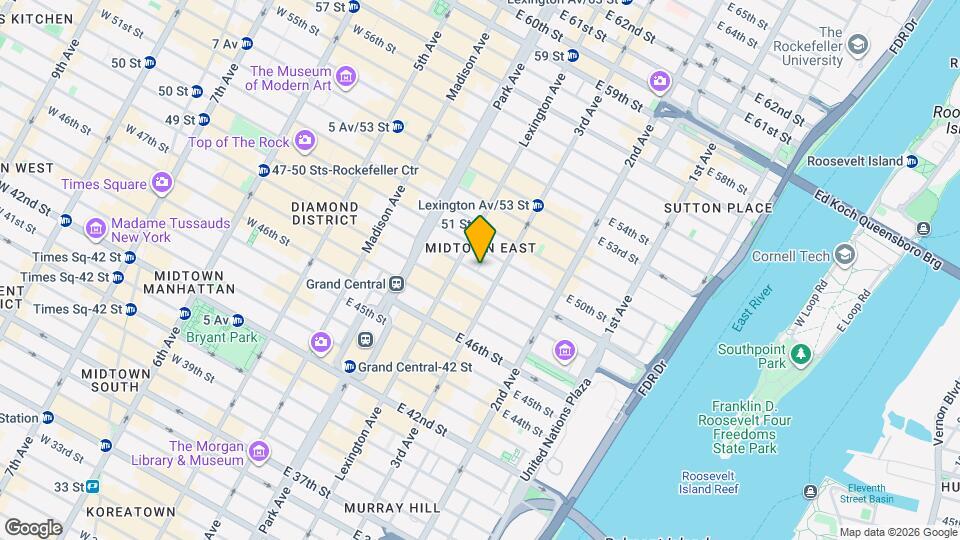 155 E 49th St, Unit 12 Mapa y Detalles de la Ubicación