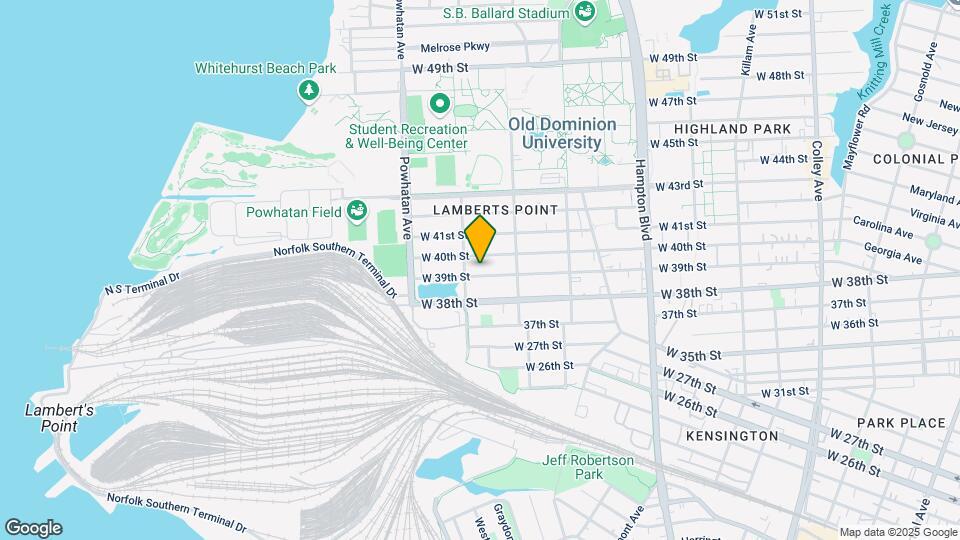 1436 W 39th St Map and Location Details