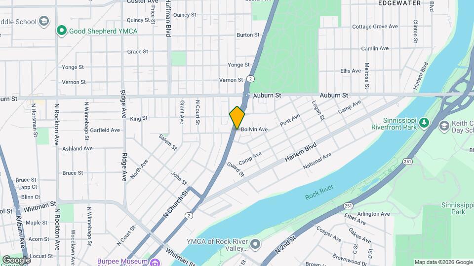 1295 N Main St Map and Location Details