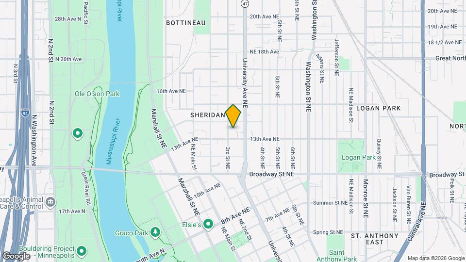 1313 3rd St NE Map and Location Details