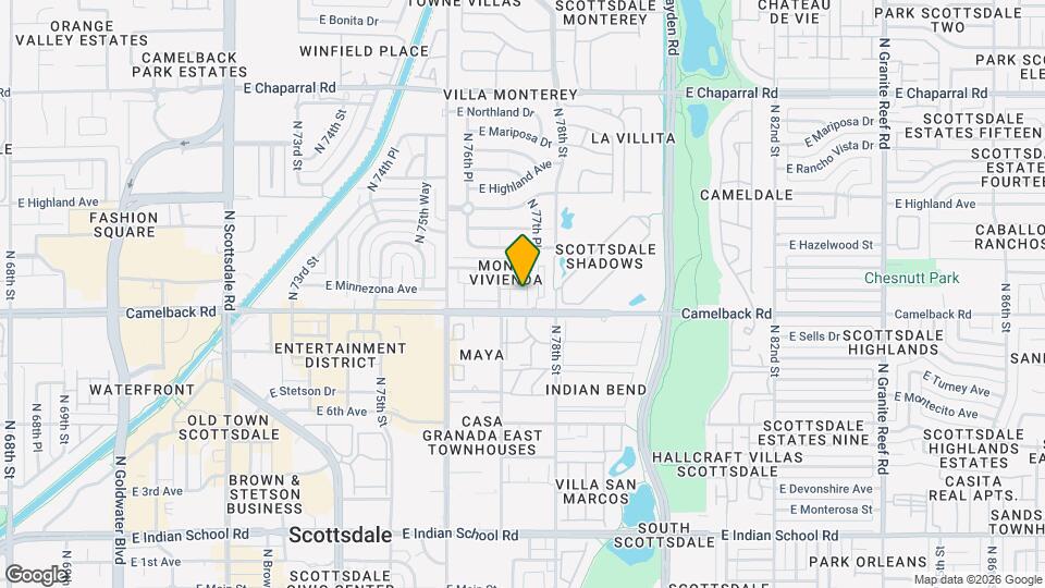 7752 E Camelback Rd Map and Location Details