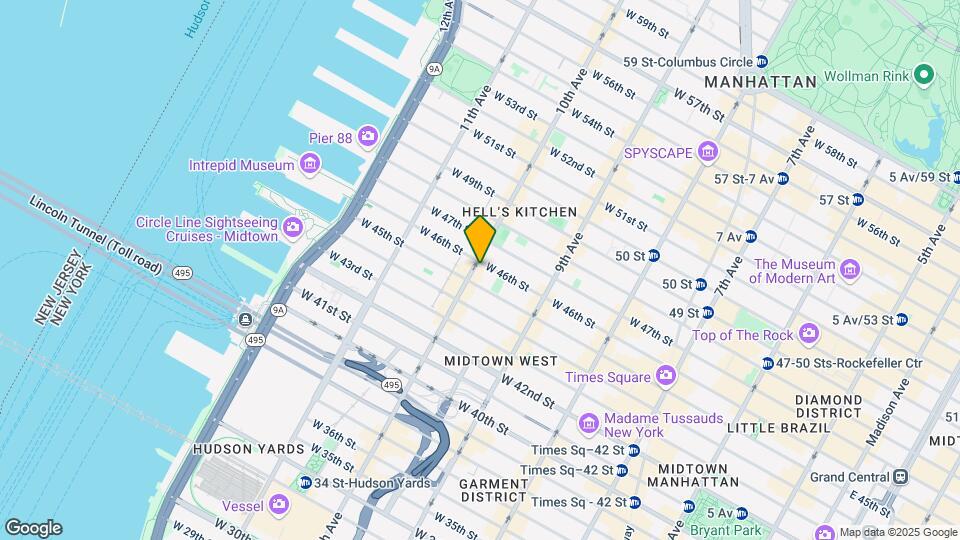 650 Tenth Ave Map and Location Details