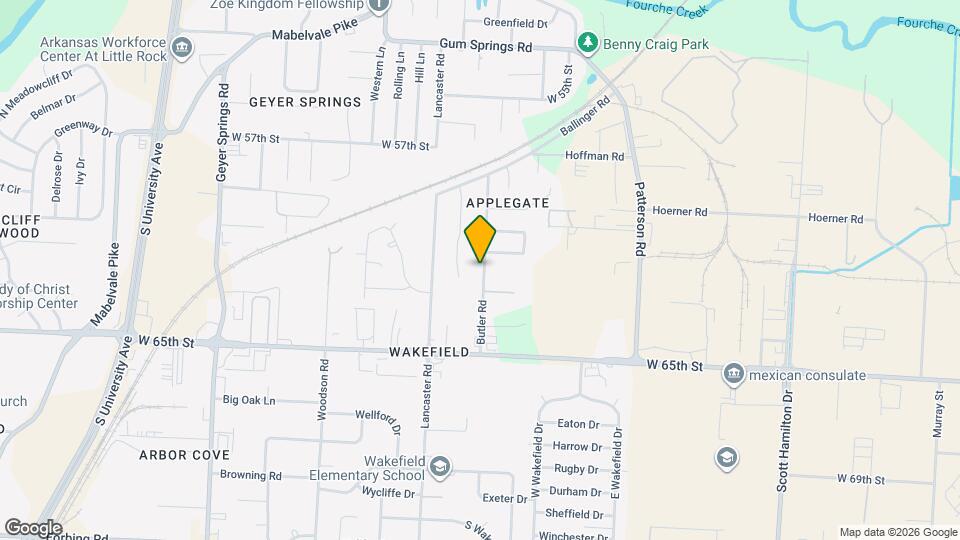 6114 Butler Rd Map and Location Details