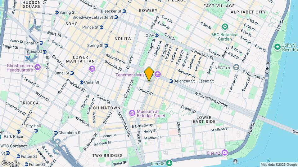 277 Broome Street Map and Location Details