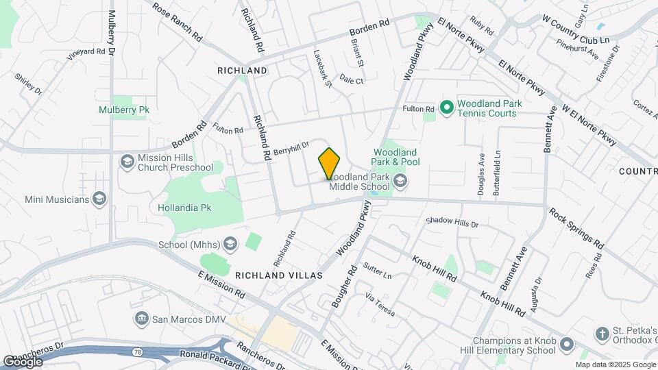 1027 Hazen Dr Map and Location Details