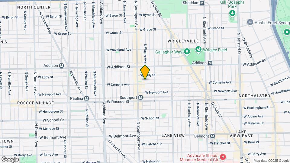 1334 W Cornelia Ave Mapa y Detalles de la Ubicación