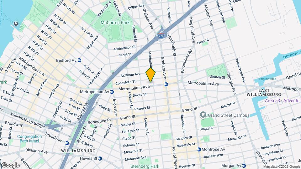 681 Metropolitan Ave Map and Location Details