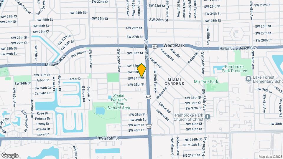 6010-6014 SW 34th St Map and Location Details