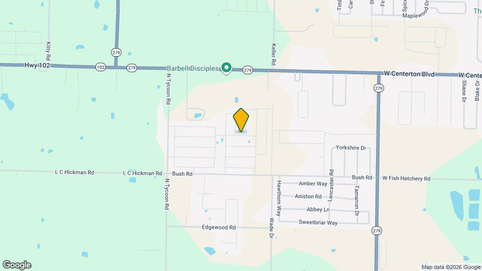 421 Hedge Dr Map and Location Details