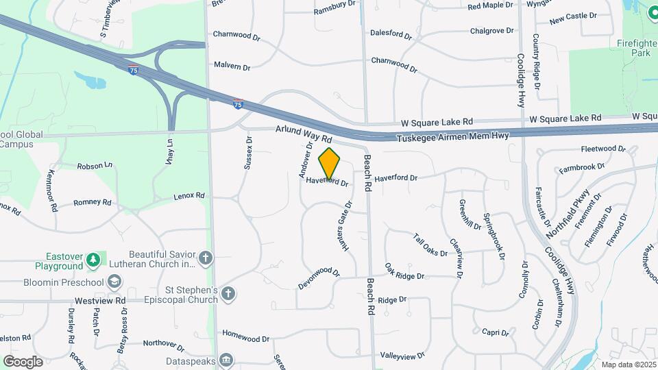 2571 Haverford Dr Map and Location Details