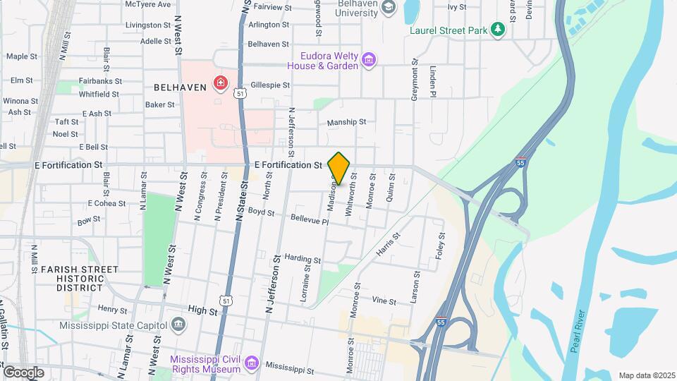 962 Madison St Map and Location Details