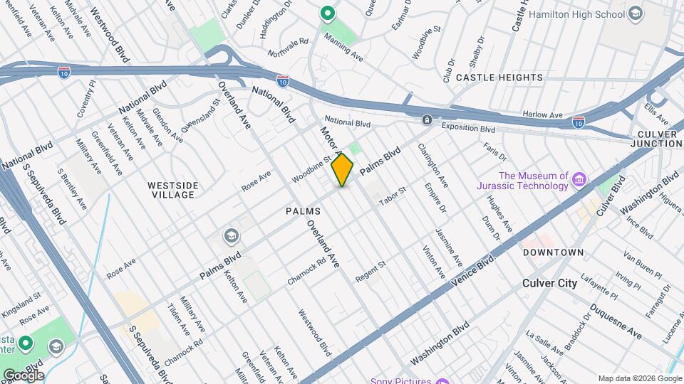 3500 Mentone Ave, Unit 201 Map and Location Details